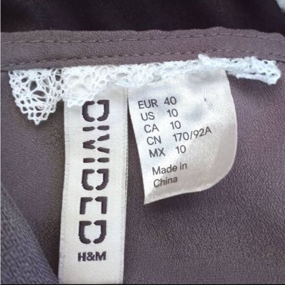 H&M SEQUIN SILVER & GRAY DRESS SZ.10 EUC. - Picture 5 of 6